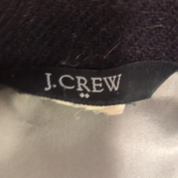 🖤 J.Crew black wool blazer jacket leather 3 buttons lining skulls preppy goth - Picture 13 of 13